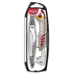 Coffret compas mine + étui mines + bague universelle Maped Stop System Innovation