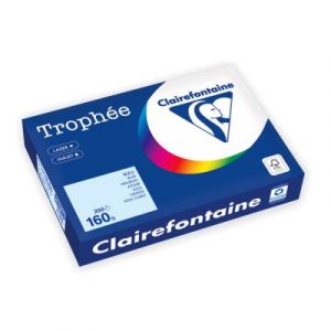 Papier couleur Clairefontaine A4 Troph&eacute;e Pastel Bleu 160g - Ramette de 250 feuilles