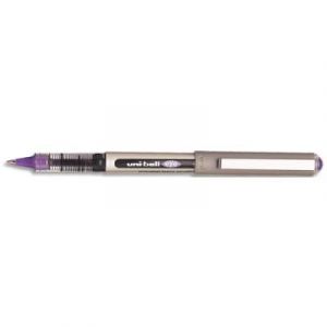 Stylo roller Uniball Eye UB 157 - pointe m&eacute;tal fine encre liquide violet