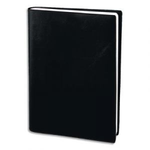 Agenda  semainier économique - 21 x 29,7 cm - 1 semaine sur deux pages - noir