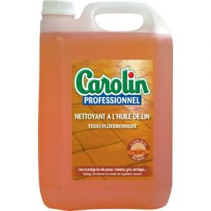 Nettoyant pour sols carrel&eacute;s Carolin - &agrave; l'huile de lin - bidon de 5L