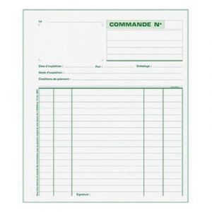 Carnet autocopiant de commandes Tripli - Format 21 x 18 cm, portrait, 50 feuilles (bloc 50 feuilles)