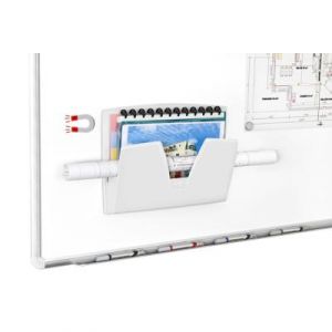 Corbeille murale magn&eacute;tique CEP - gris clair