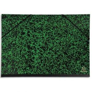 Carton &agrave; dessin 32 x 45 cm Annonay vert avec &eacute;lastiques Exacompta