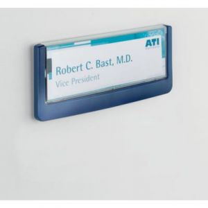 Plaque de porte Durable Click Sign 149 x 52 - 5 mm - bleu