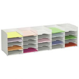 Bloc classeur 25 cases Fastpaperflow - gris