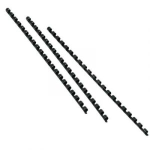 Baguette de reliure spirale plastique CombBind - diamètre 28 mm  pour 240 feuilles- noir - paquet 50 unités