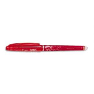 Roller Pilot Frixion Point - pointe fine, s'efface &agrave; la gomme en bout de stylo - rouge