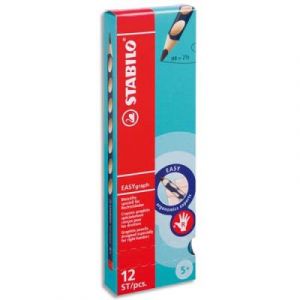 Crayon graphite STABILO EasyGraph - mine large sp&eacute;cial droitiers