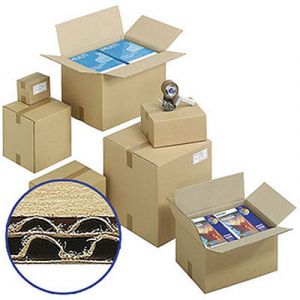 Caisse carton brune - double cannelure - 50 x 40 x 40 cm