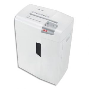 Hsm x13 destructeur de papier d&eacute;coupage en particules 57 db 4 mm argent, blanc