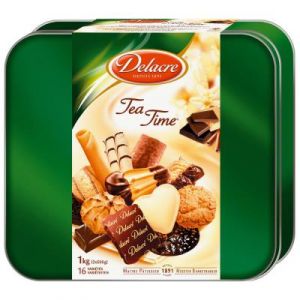 Boite de biscuits Delacre Teatime - boite de 1kg