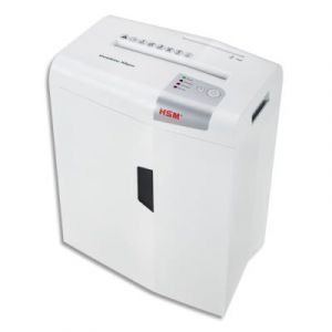 Hsm x6pro destructeur de papier d&eacute;coupage en particules 58 db 22 cm argent, blanc