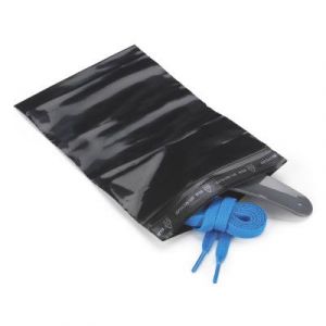 Sachet plastique zip 50% recyclé noir opaque 16x22 cm