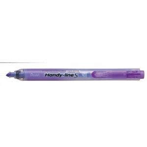 Surligneur Pentel Handy Line S pointe biseaut&eacute;e r&eacute;tractable - 4 mm - Violet