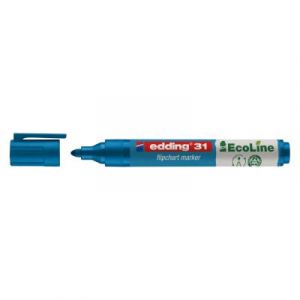 Marqueur permanent Edding E-31 EcoLine pointe ogive moyenne - Bleu