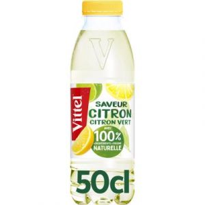 Eau min&eacute;rale naturelle aromatis&eacute;e Vittel Up Bio - parfum citron vert - bouteille PET de 50 cl - carton 24 x 50 cl