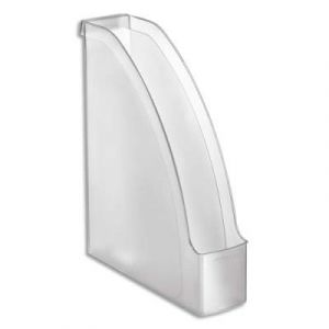 Porte revues Plus - dos 7,8 cm - coloris transparent