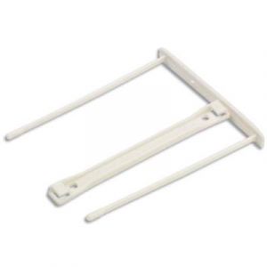 Bo&icirc;te de 100 attaches plastique pour archivage avec poign&eacute;e de transfert plastique - blanc