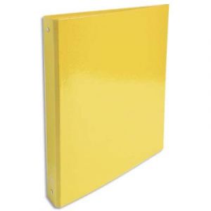 Classeur 4 anneaux Exacompta Iderama - en carte 18/10e - dos 4 cm - A4 - jaune