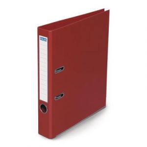Classeur à levier Pergamy - polypropylène intérieur/extérieur - dos 5 cm - A4 - rouge