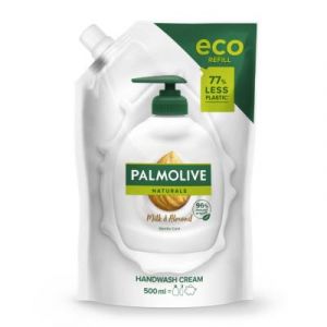 Recharge cr&egrave;me lavante Palmolive pour les mains au lait d'amande - Berlingot de 500 ml