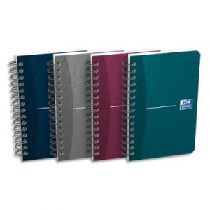 Carnet Oxford Office Essentials - spirales - format 9 x 14 cm - 100 pages - r&eacute;glure 5x5