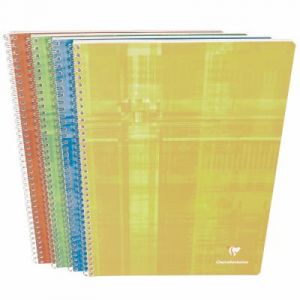 Cahier Clairefontaine Metric - reliure spirales - 24x32 cm - 100 pages - petits carreaux - papier 90g