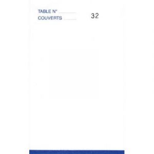 Bloc maitre dhotel Exacompta - 95x170 mm - 50 feuillets tripli autocopiants