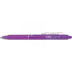 Stylo r&eacute;tractable et rechargeable Pilot Frixion Clicker 0.7mm, encre effa&ccedil;able + gomme int&eacute;gr&eacute;e, mauve