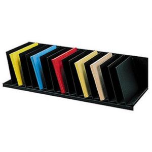 Trieur 16 cases inclin&eacute;es largeur 92 cm noir