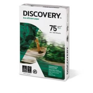 Papier Discovery - tr&egrave;s blanc - 75 g - A4 - ramette de 500 feuilles