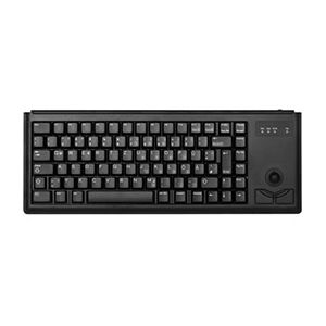 Cherry g84-4400 trackball keyboard clavier filaire miniature, trackball, usb, noir, azerty - fr