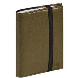 Agenda semainier Quo Vadis TIME & LIFE LARGE - 16 x 24 cm - Kaki Iris&eacute; - D&eacute;cembre 2024 &agrave; D&eacute;cembre 2025