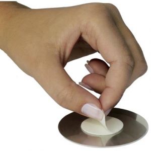 DURABLE Pictogramme 'WC', diam&egrave;tre: 83 mm, argent