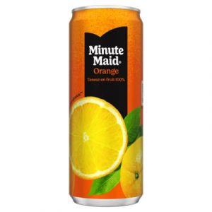 Jus de fruits Minute Maid orange - canette de 33 cl