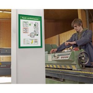 DURABLE Cadre d'affichage magn&eacute;tique DURAFRAME,A4,bleu fonc&eacute;