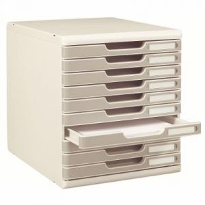 Module de classement Exacompta Modulo 10 tiroirs - gris