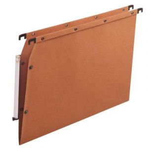 Dossiers suspendus AZV en carte Canson orange - pour armoire - fond V - lot de 25