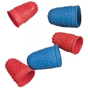 Doigtier Homme - n&deg;1 caoutchouc bleu - paquet 12 unit&eacute;s