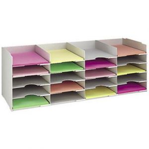 Bloc classeur 20 cases Fastpaperflow - gris