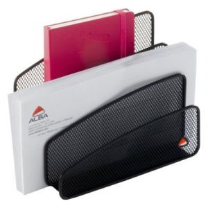 Trieur vertical 3 compartiments Alba m&eacute;tal Mesh noir