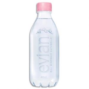 Bouteille plastique d'eau minérale Evian - 40 cl