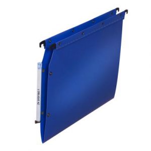 Dossiers suspendus en polypro bleu L'oblique AZ - pour armoire - fond V - lot de 10