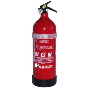 Extincteur &agrave; poudre Lifebox ABC - 2 g - D11 x H36 cm - jet 4 m&egrave;tre - avec manom&egrave;tre - fixation murale fournie - rouge