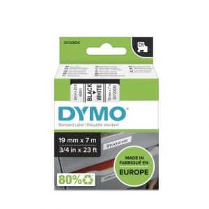 Ruban Dymo D1 - 45803 - Ruban noir/blanc - 19 mm x 7 m