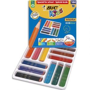 Classpack de 144 crayons Evolution 12 - couleurs assorties Ecole