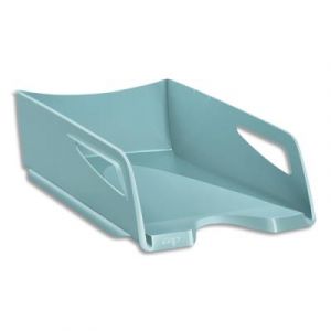 Maxi Corbeille à courrier CEP RIVIERA - Dimensions (l x h x p) : 26,5x11,5x38,7 cm - Coloris vert d'eau