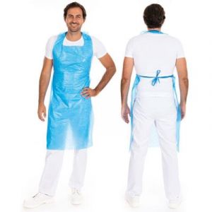 HYGONORM Tablier LDPE usage unique, bouchard&eacute;, bleu