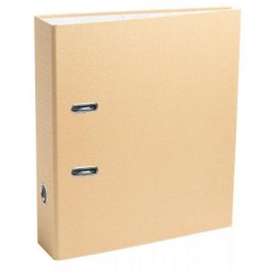 Classeur &agrave; levier A4 Exacompta Prem'Touch OfficeByMe en carton - Dos 8 cm - Beige